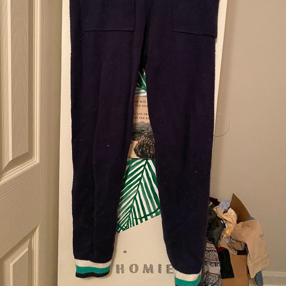 Navy blue sweatpants